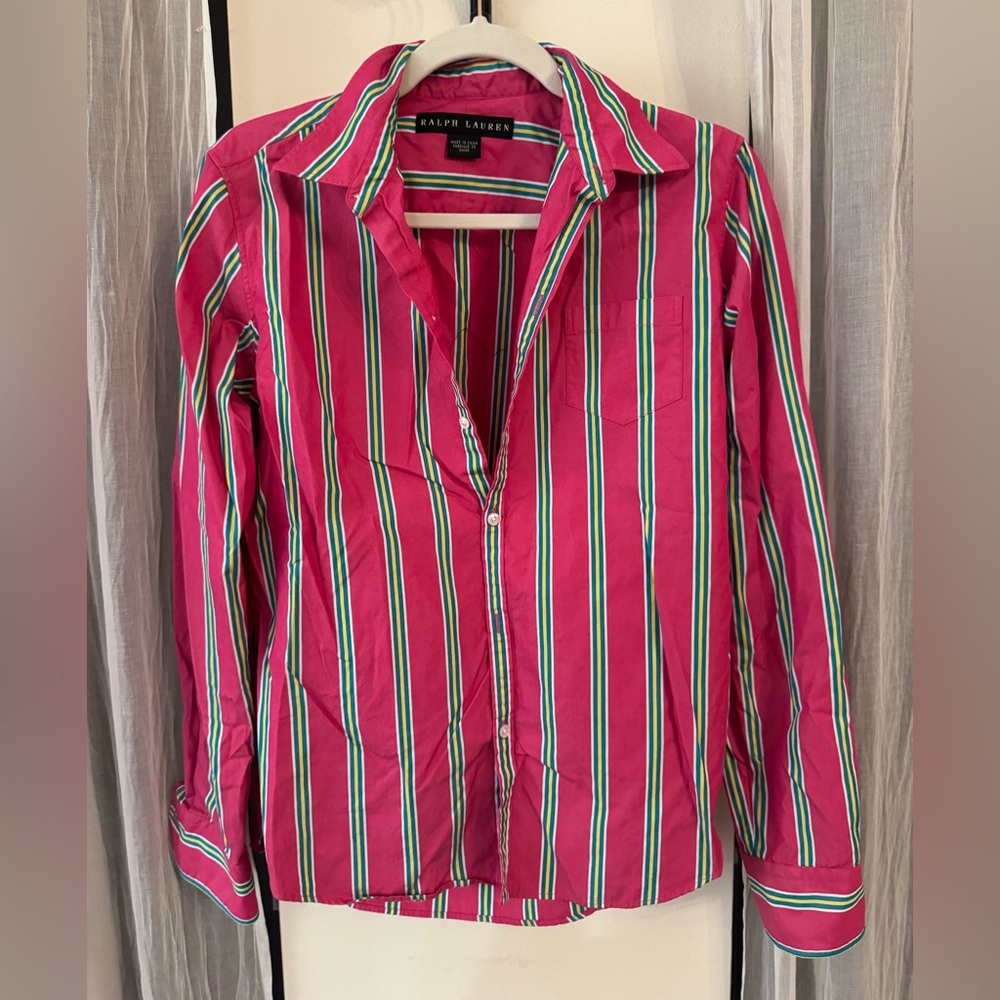 Ralph Lauren vintage button down striped shirt